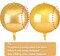 Gold Balloons, 6 pcs Gold Party Decorations, 22 inch Giant 4D Foil Balloons with Ribbon, Large Mylar Balloons, Metallic Gold Balloons for Birthday Decorations, Engagement Wedding Decorations